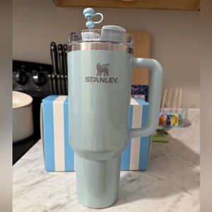 Stanley Sky Blue with sparkle Tumbler